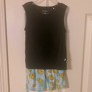 COPY - Post Peanut 3T Smiley Print Tank and Shorts set